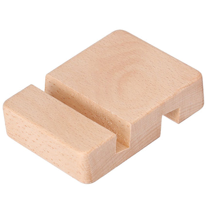 Phone Stand Wooden Compact Durable Universal Simple Stylish Modern Phone Holder for Home OfficeSquare Double Slot