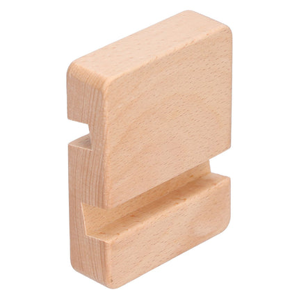 Phone Stand Wooden Compact Durable Universal Simple Stylish Modern Phone Holder for Home OfficeSquare Double Slot