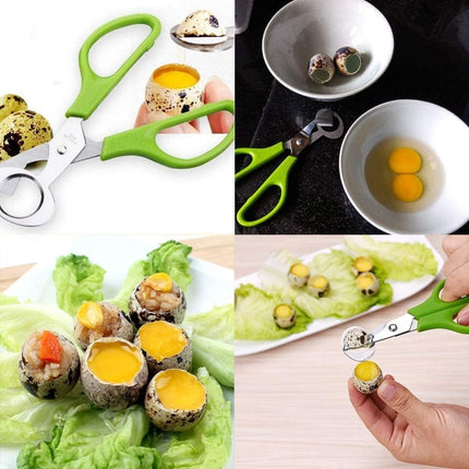 2PCS Stainless Steel Quail Egg Scissors Egg Shell Cutting Scissors Egg Divider Egg Opener Kitchen Gadget Kitchen Egg Scissors Tools