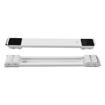 2pcs Furniture Appliance Roller Steel 300kg Load Bearing Stretchable Machine Moving Base for Dishwasher White