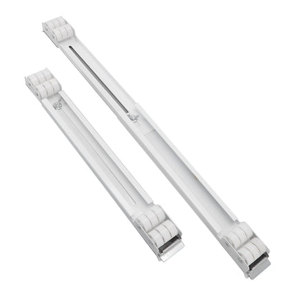 2pcs Furniture Appliance Roller Steel 300kg Load Bearing Stretchable Machine Moving Base for Dishwasher White