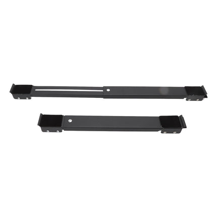 2pcs Furniture Appliance Roller Steel 300kg Load Bearing Stretchable Machine Moving Base for Dishwasher Black