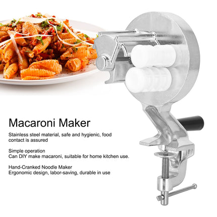 Manual Macaroni Maker Stainless Steel Hand Cranking Noodles Pressing Machine Kitchen Supply