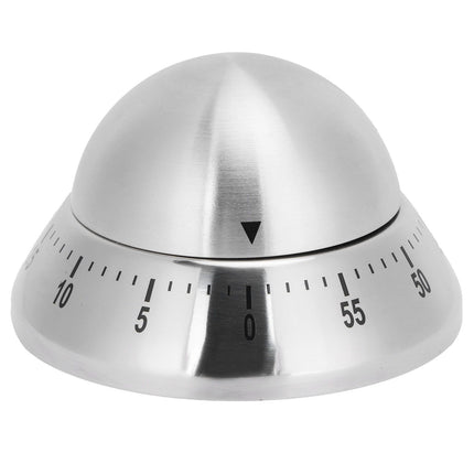 Kitchen Cooking Timer Stainless Steel Mechanical Timer Reminder Time Management ToolsRound