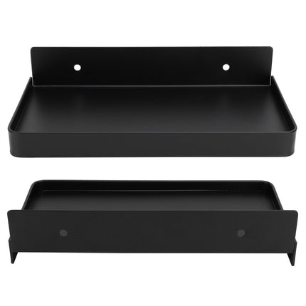 Bathroom Phone Holder Wall Mounted Thick Phone Storage Shelf Toilet Accessory 185x90mmBlack