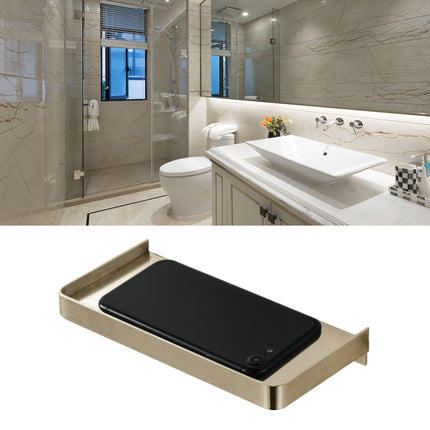 Bathroom Phone Holder Wall Mounted Thick Phone Storage Shelf Toilet Accessory 185x90mmGolden