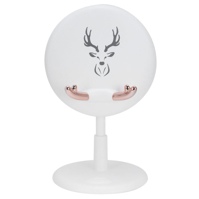 Cute Mobile Phone Holder Folding Mobile Phone Desktop Bracket for Live BroadcastWhite