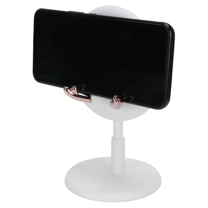 Cute Mobile Phone Holder Folding Mobile Phone Desktop Bracket for Live BroadcastWhite