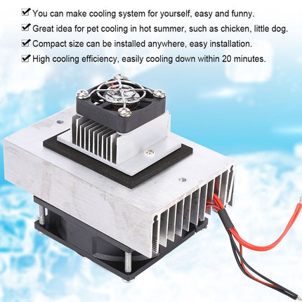 1Pcs DC12V Semiconductor Fridge/Refrigeration Cooling System DIY Kit Mini Air Conditioner Amazing Shopping