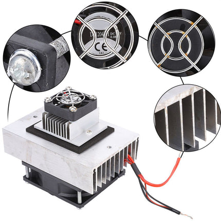 1Pcs DC12V Semiconductor Fridge/Refrigeration Cooling System DIY Kit Mini Air Conditioner Amazing Shopping