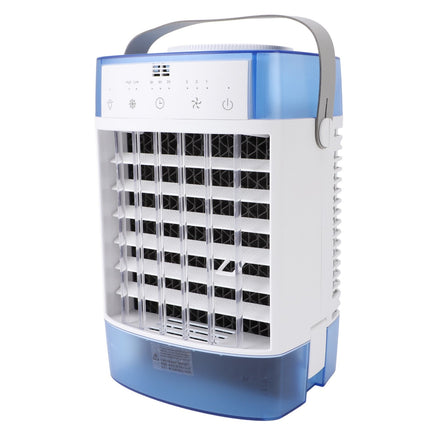 Desktop Air Conditioner Fan Remote Control Quiet Cooling Misting Fan for Office Dormitory Blue Amazing Shopping