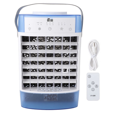 Desktop Air Conditioner Fan Remote Control Quiet Cooling Misting Fan for Office Dormitory Blue Amazing Shopping