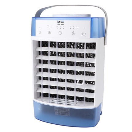 Desktop Air Conditioner Fan Remote Control Quiet Cooling Misting Fan for Office Dormitory Blue Amazing Shopping