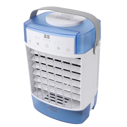 Desktop Air Conditioner Fan Remote Control Quiet Cooling Misting Fan for Office Dormitory Blue Amazing Shopping