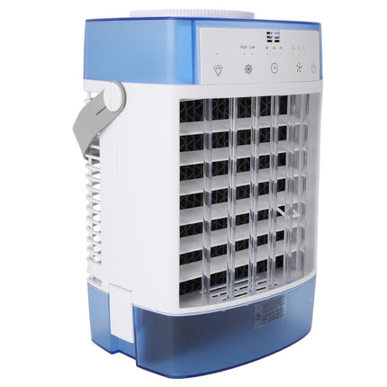 Desktop Air Conditioner Fan Remote Control Quiet Cooling Misting Fan for Office Dormitory Blue Amazing Shopping
