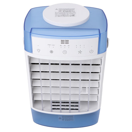Desktop Air Conditioner Fan Remote Control Quiet Cooling Misting Fan for Office Dormitory Blue Amazing Shopping