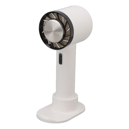 Hand Held Cooling Fan Portable USB Rechargeable Small Pocket Fan for Office Traveling White