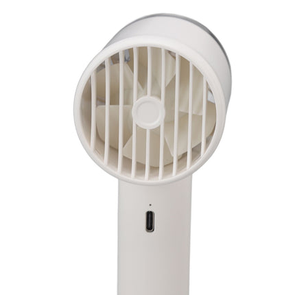 Hand Held Cooling Fan Portable USB Rechargeable Small Pocket Fan for Office Traveling White