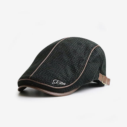 Yang Guan Knitted Cap Men Winter Warm Black