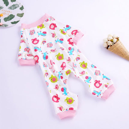 Haji Cotton Pet Four Legged Clothes Red Horse pajamas XS Size: XS; Neck (cm): 20-24; Bust (cm): 28-32; Back length (cm): 18-20; Recommended pet weight (kg): 1.5 - 2.5