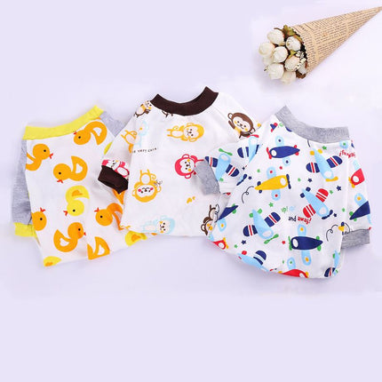 Haji Cotton Pet Four Legged Clothes Blue Horse pajamas Size: L; Neck (cm): 32-38; Bust (cm): 44-50; Back length (cm): 31-35; Recommended pet weight (kg): 7.0 - 10.0