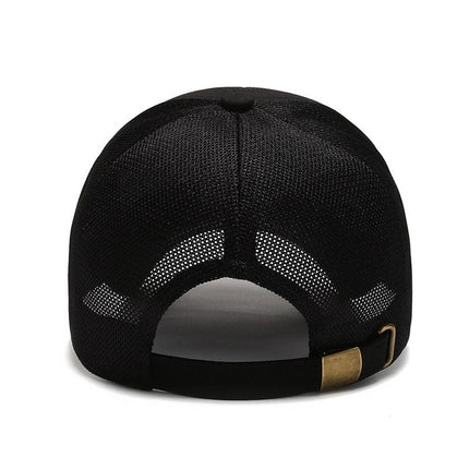 Snoya Men Breathable Mesh Baseball Cap Sun Protection Gray Adjustable