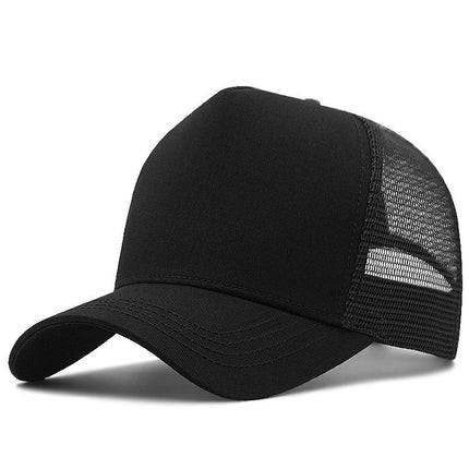 AB High Top Baseball Cap Breathable Sunshade Black XL (above 60cm)