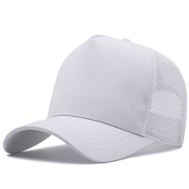 AB High Top Baseball Cap Breathable Sunshade White XL (above 60cm)