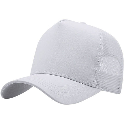 AB High Top Baseball Cap Breathable Sunshade White XL (above 60cm)