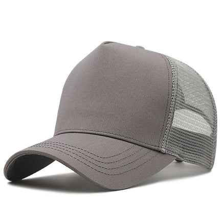 AB High Top Baseball Cap Breathable Sunshade Light gray XL (above 60cm)