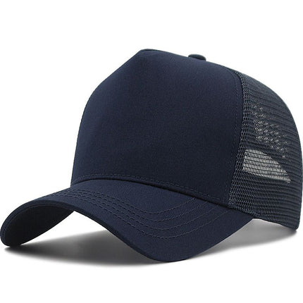 AB High Top Baseball Cap Breathable Sunshade Dark Blue XL (above 60cm)
