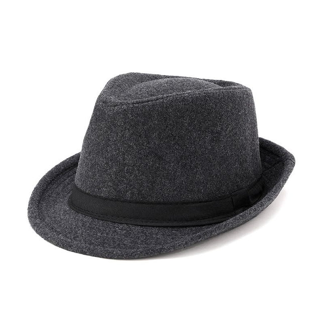 Men Woolen Topper Hat Hat Xiangfang Warm Winter Grey All yards