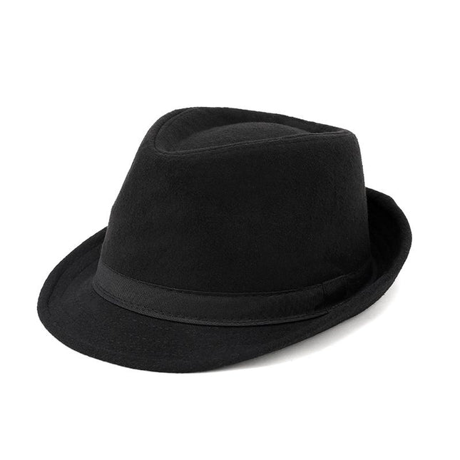 Men Woolen Topper Hat Hat Xiangfang Warm Winter Black All yards