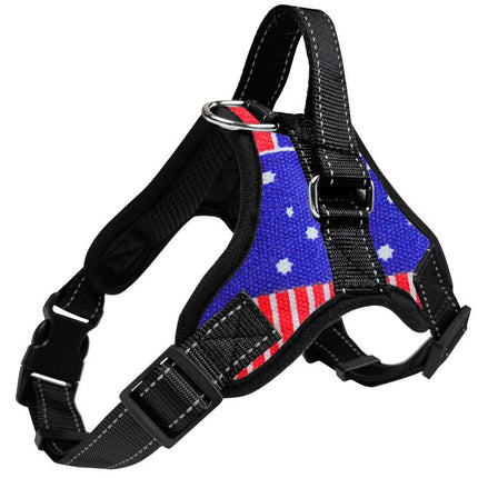 YOBI bear Dog Harness Retractable Vest Cloth Flag K10 chest strap S