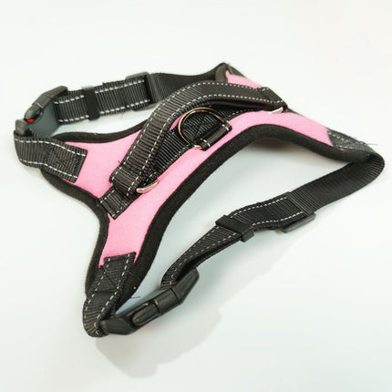 YOBI bear Dog Harness Retractable Vest Cloth Pink K10 chest strap L
