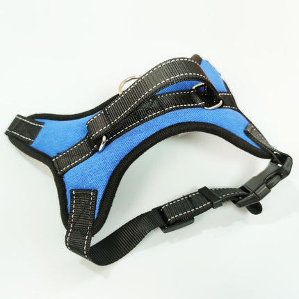 YOBI bear Dog Harness Retractable Vest Cloth Blue K10 chest strap M