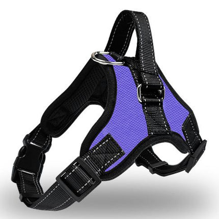 YOBI bear Dog Harness Retractable Vest Cloth Purple K10 chest strap S