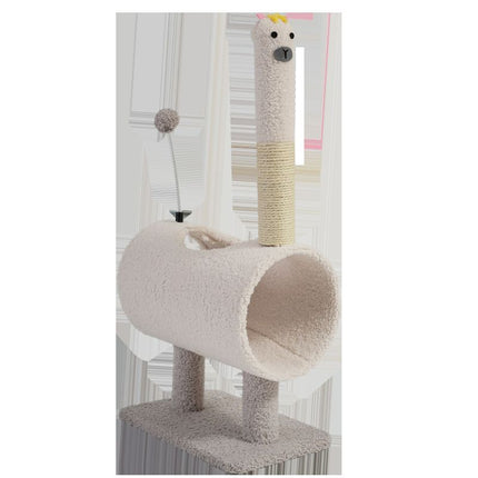 Cat Climbing Frame Animal Design Alpaca Hemp Pad...