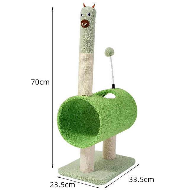 Cat Climbing Frame Animal Design Alpaca Hemp Pad... Niu Niu