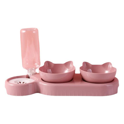 Snail Automatic Pet Feeder Plastic Dog Cat Bowl Girl powder