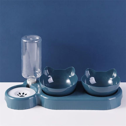 Snail Automatic Pet Feeder Plastic Dog Cat Bowl Girl powder