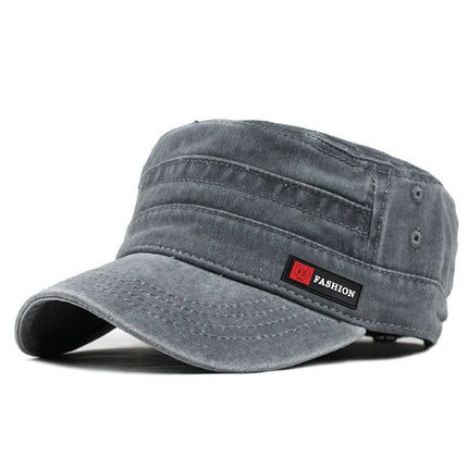 Xu Guan Washed Cotton Baseball Cap Adjustable Sunshade JX-5366 Gray