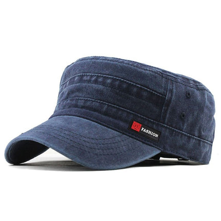 Xu Guan Washed Cotton Baseball Cap Adjustable Sunshade JX-5366 navy blue