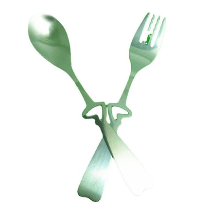 Stainless Steel Smiley Spoon Children Cutlery Set Heart Fork
