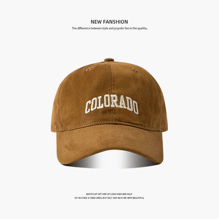 Men Summer Baseball Cap Cotton Adjustable 65cm colo camel Large size (60-65cm) adjustable