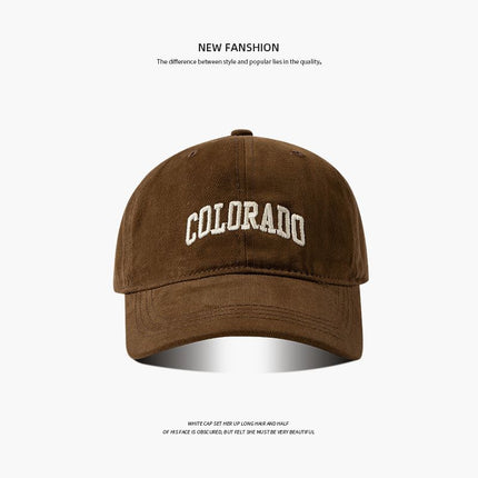 Men Summer Baseball Cap Cotton Adjustable 65cm colo Curry Large size (60-65cm) adjustable