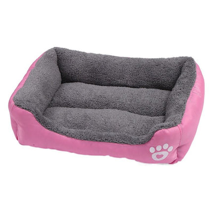 Pet Bed Semi Enclosed Pp Cotton Warm Coffee L：66*50*12