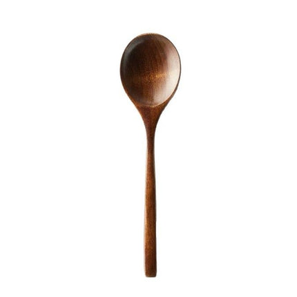 Wooden Spoon Create Credit Long Handle [solid wood] medium pointed spoon 15cm*3.5cm