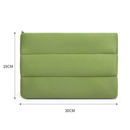 Great Neoprene Cube Makeup Bag Travel Storage Grass green