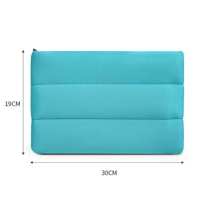 Great Neoprene Cube Makeup Bag Travel Storage Lake blue